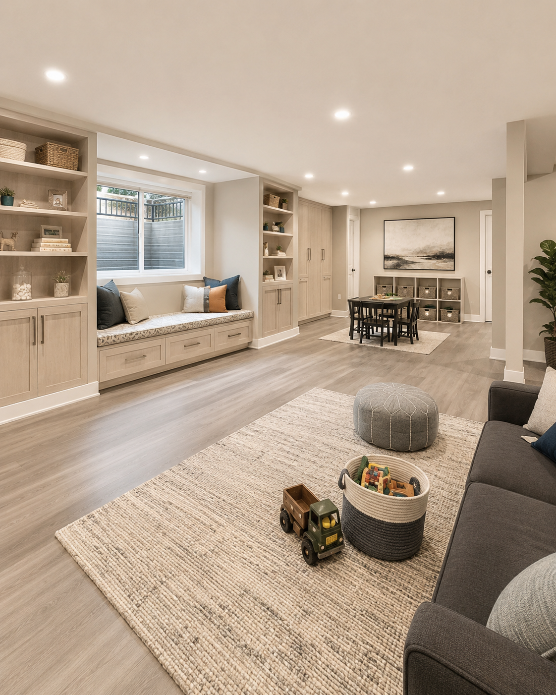 Basement remodel Morris County NJ