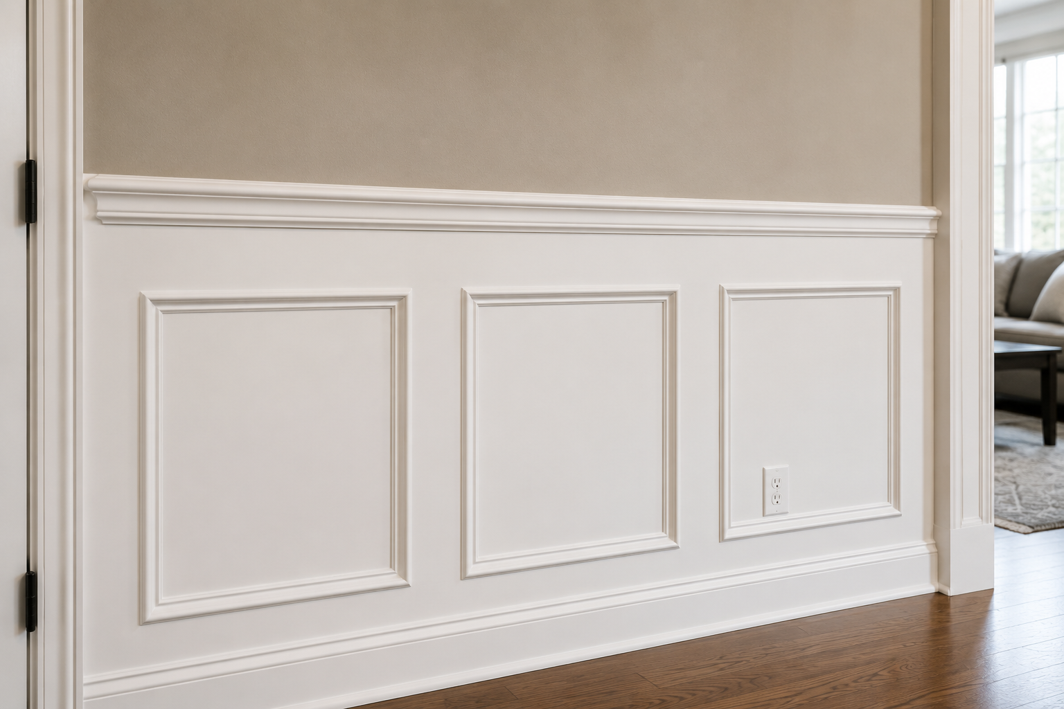 Wainscoting and chair rail trim work Morris County NJ