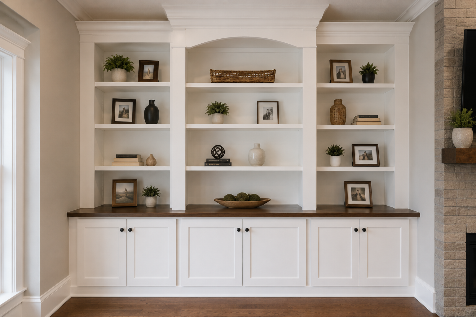 Custom built-in shelving and cabinetry Morris County NJ